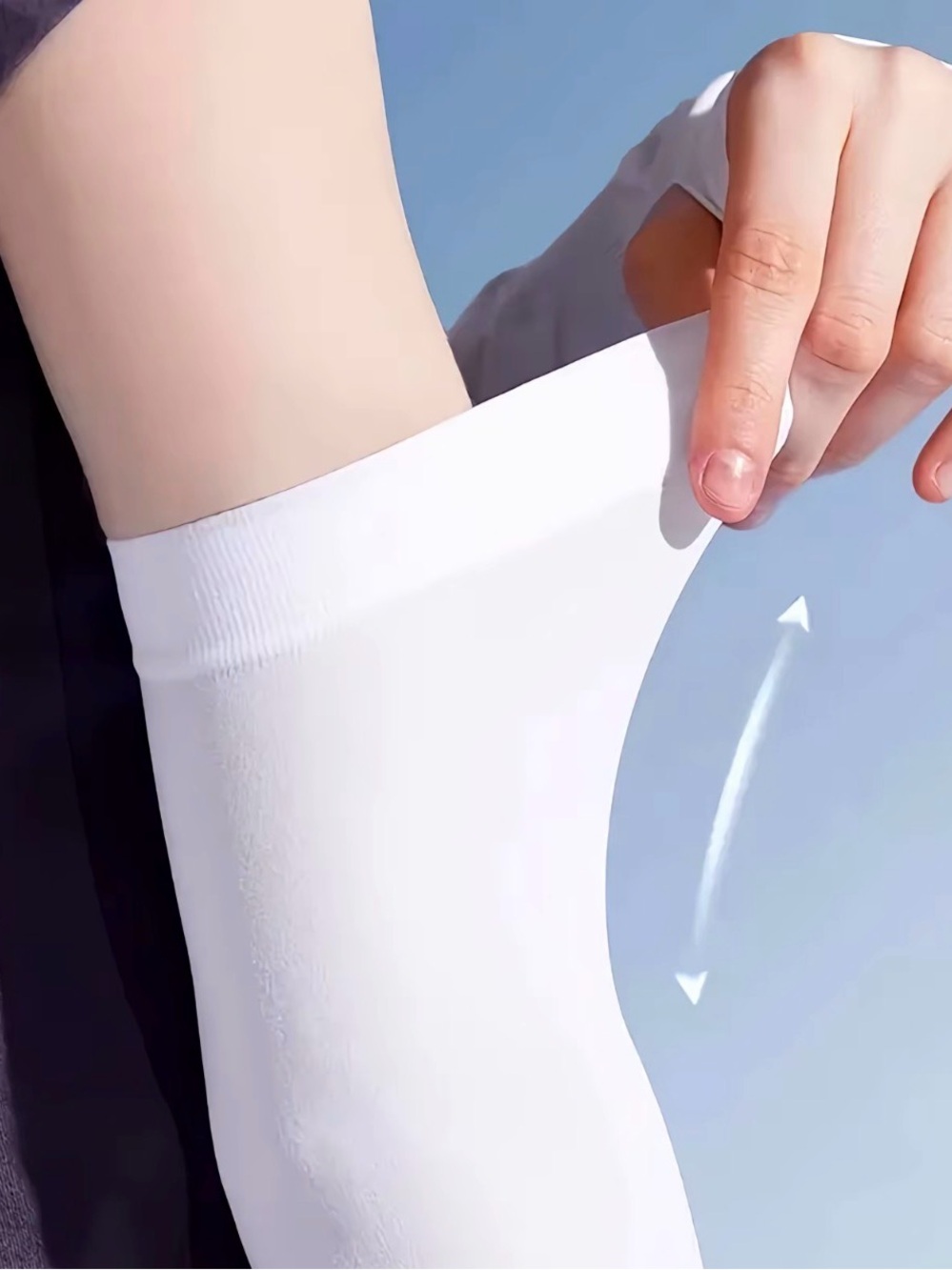 Cooling light compression sleeves set of 3 black, white and gray